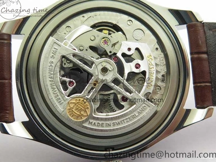 MIROTIME 0413 Original Portuguese IW358304 ZF 1:1 Best Edition SS White Dial RG Markers on Leather Strap A 7077